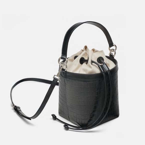 Zara Handbags - Zara croc cube bag Zara Handbags - Zara croc cube bag